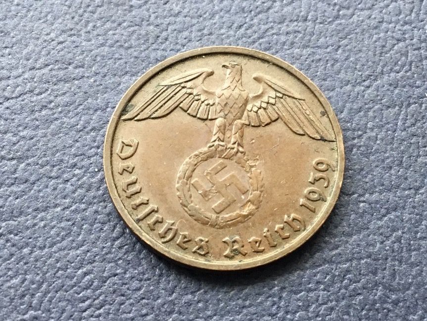 Alle Münzen: 2 Reichspfennig 1939 B.    VZ – Gebraucht aus St. Margrethen SG von alfapeugeot10 1