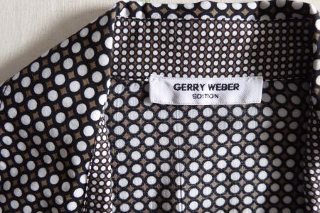 Bluse von Gerry Weber, braun/weiss/schwarz, Gr. 42