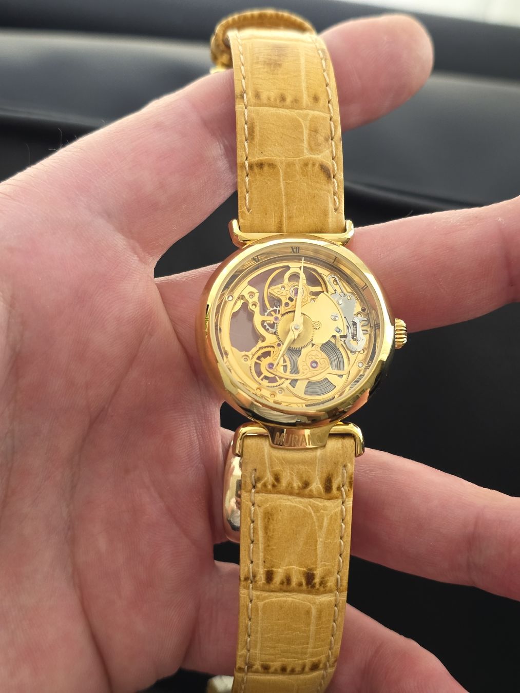 Eta Orologi: Belle montre squelette décoré dorée ETA 2801-2 – Usato da Grand-Lancy venduto da Precision-GE 4