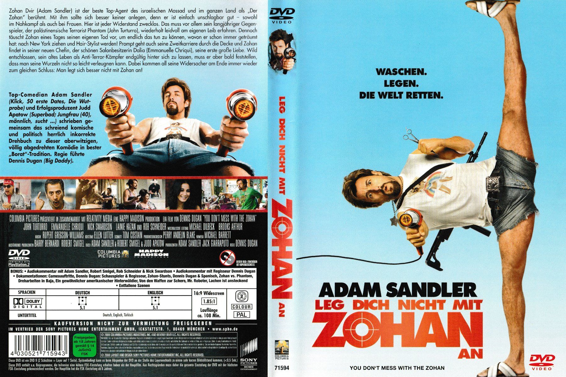 Tutti i DVDs: DVD - Leg dich nicht mit Zohan an – Usato da Langnau am Albis venduto da MediaRescuerKeLoX