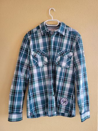 Herren Hemd kariert ESPRIT Slim Fit Grösse XL
