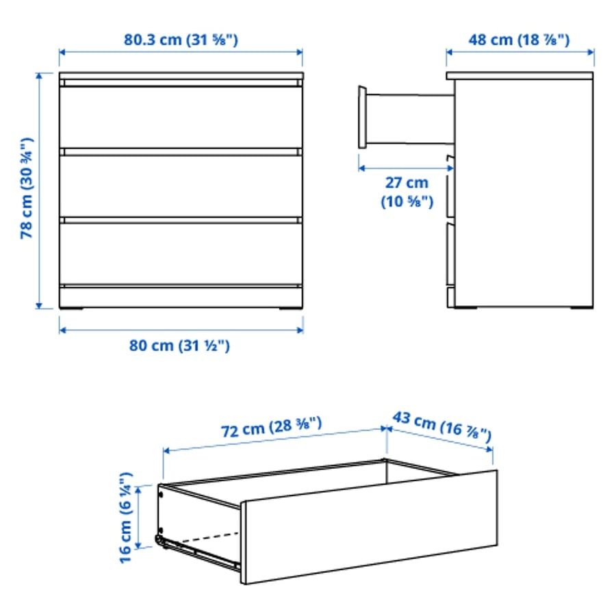 Ikea Cassettiere: Kommode mit drei Schubladen Eichenoptik  – Usato da Brugg AG venduto da badhugo1990 3