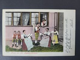 1900, Postkarte von Heiden nach Zürich