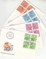 SBK J307 - J310 im 4er-Block FDC