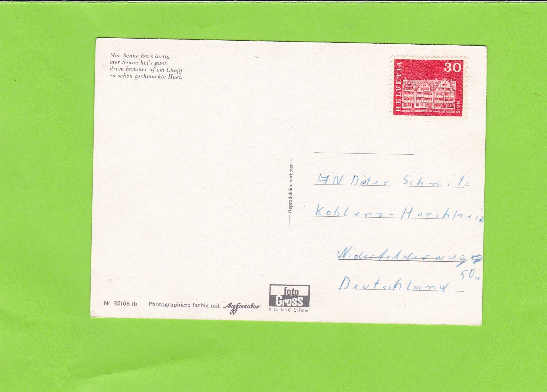 Cartoline postali: Sennen – Usato da St. Peterzell venduto da neckertal 1