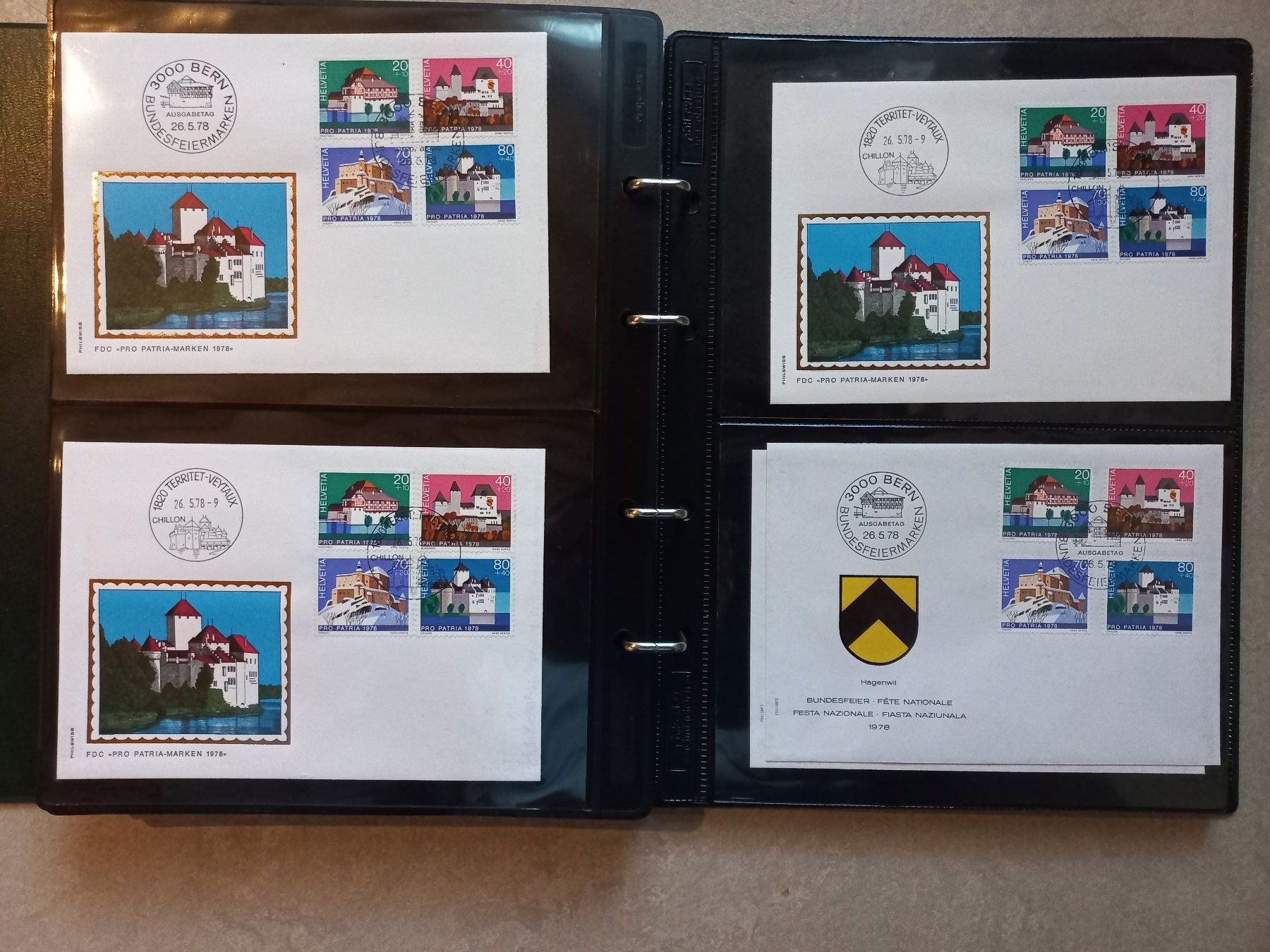 Tutti i francobolli: Pro Patria Erstagsbriefe 1974 - 1978 – Nuovo (secondo la descrizione) da Brügglen venduto da hokuspokus04 4