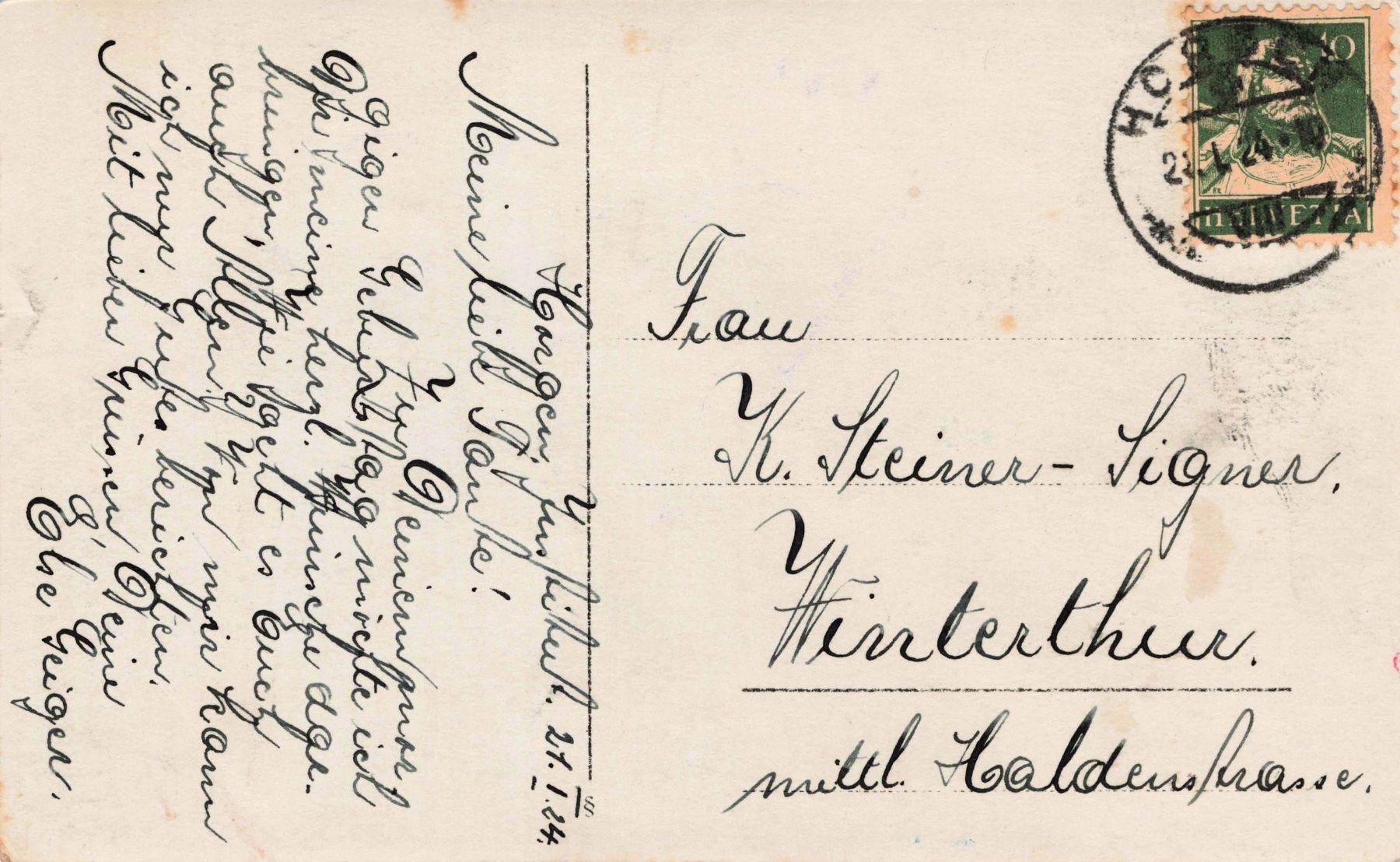 Cartoline postali: Horgen – Usato da Biasca venduto da Blenio71 1