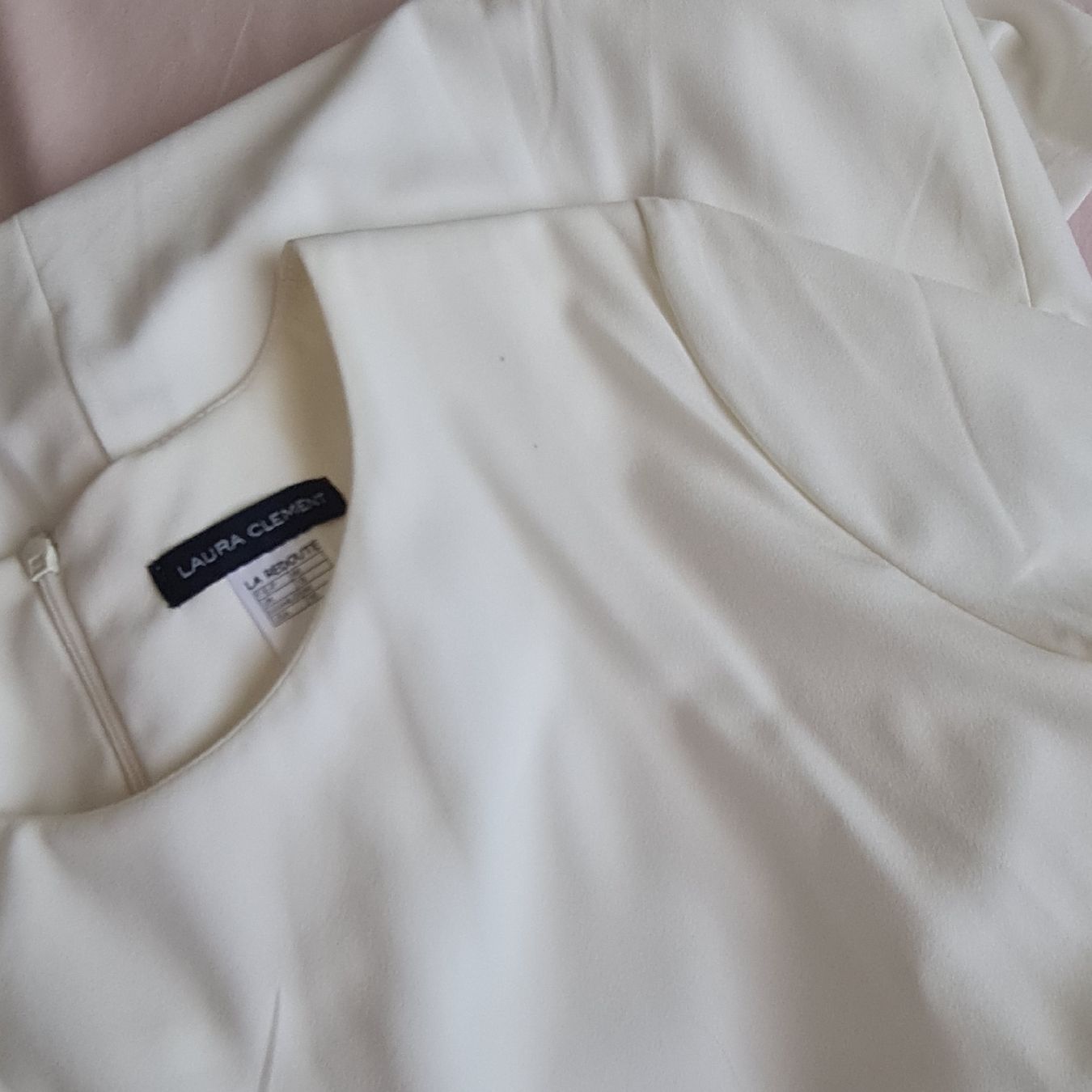 Kleider: Robe drapée blanche - Laura Clément (Taille 42) – Gebraucht aus Renens VD von del_t2kx 6