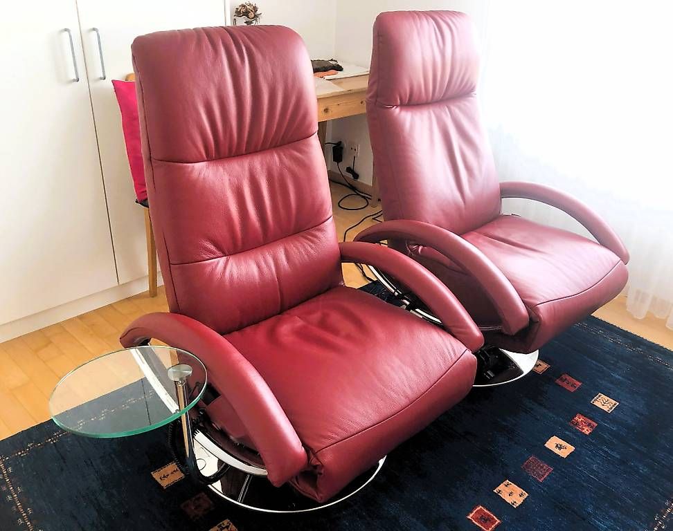 Poltrone: Relax-Sessel Strässle Leder soft – Usato da Cham venduto da Erneli.2404 1