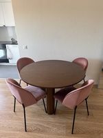 4x Elegante Samt-Esszimmerstühle  Neu  Sehr bequem  Set