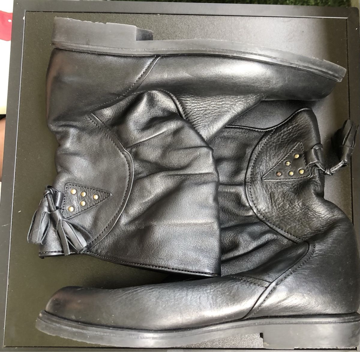 Scarpe da donna: Damen Stiefel Leder Schwarz Grösse 39 – Nuovo (secondo la descrizione) da St.Gallen venduto da nitka. 2