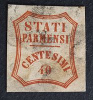 Parma MNr. 15b 40 Centesimi gestempelt