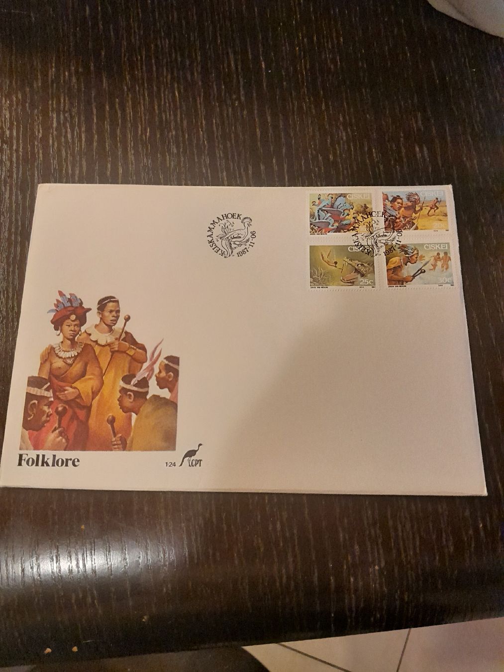 Alle Briefmarken: Afrique du Sud - Folklore - Enveloppe illustrée rare – Gebraucht aus Marly von globetrotter1723