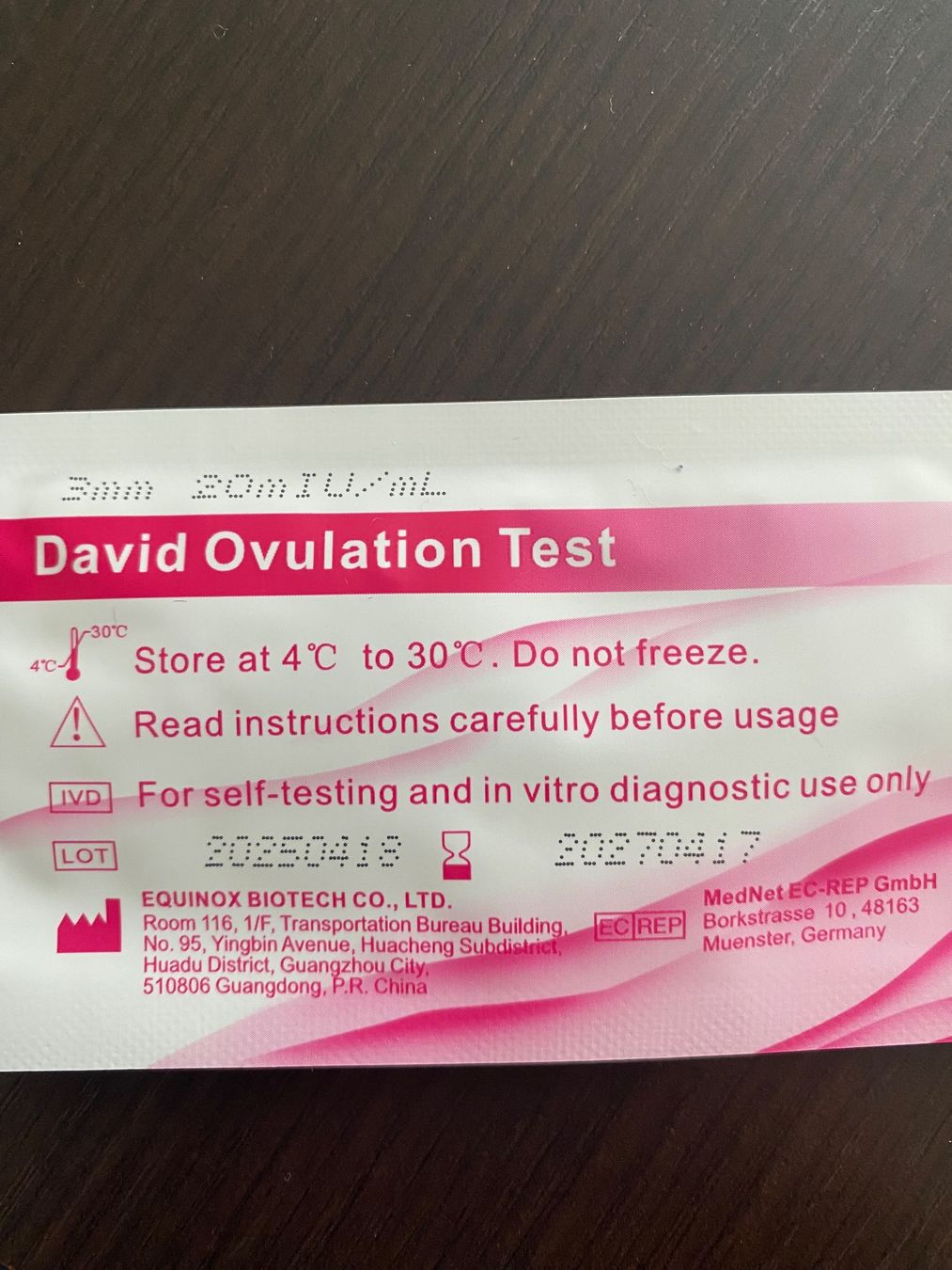 Medizinische Geräte: Ovulationstests David – Neu und originalverpackt aus Ueberstorf von Nadine0113 1