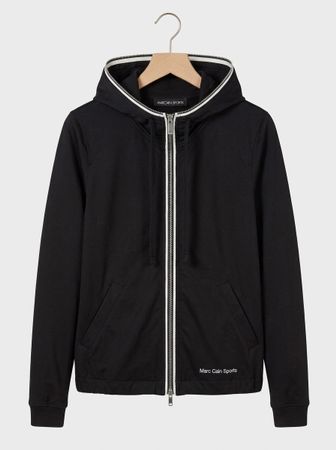 MARC CAIN SPORTS Kaputzenjacke Schwarz mit Streifen Gr. 3/38