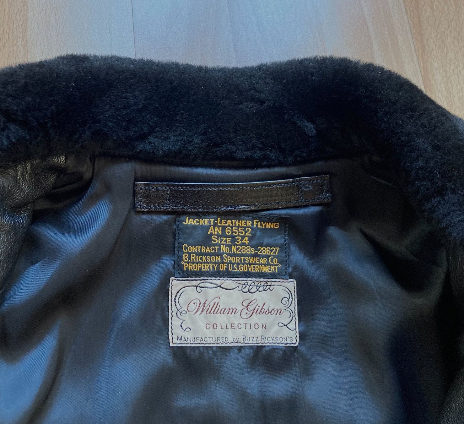 Giacche: Buzz Ricksons William Gibson G-1 Goat Black Flight Leather – Usato da Zürich venduto da ser_lg25 6