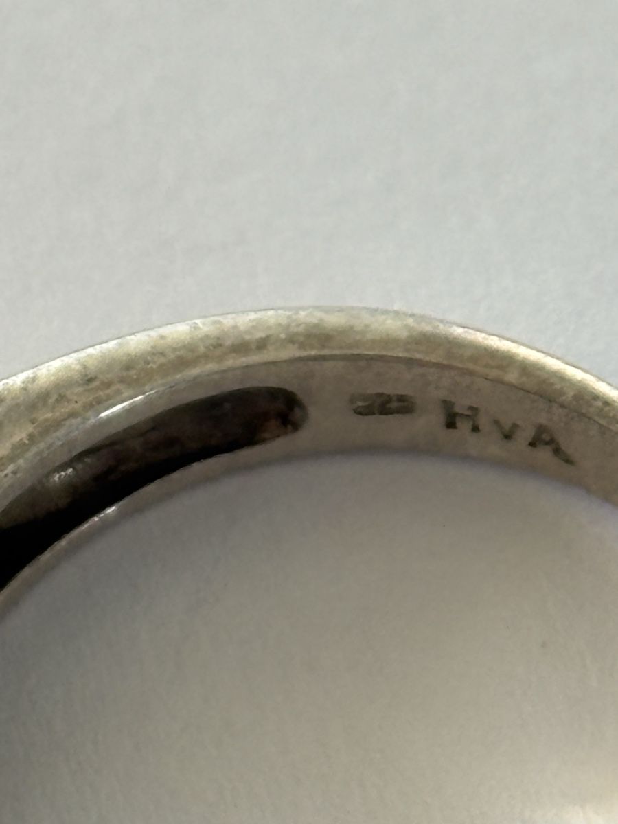 Anelli: Silber Ring mit Markasiten 925 Sterling HVA – Usato da Langnau am Albis venduto da flusspflege 6