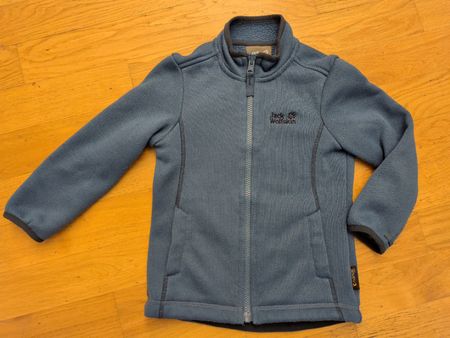 Jack Wolfskin Fleece Jacke blau Gr. 104 (110)