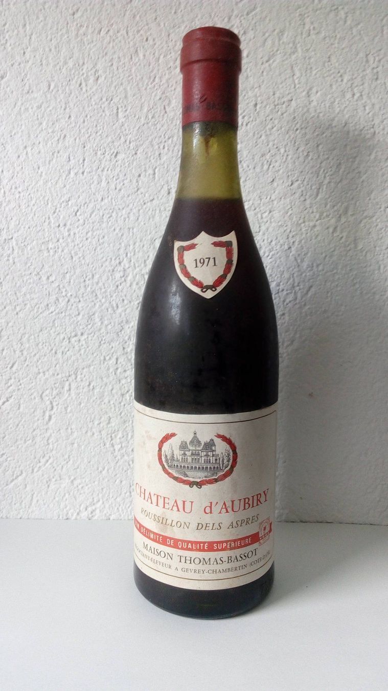 Vino: CHATEAU d`AUBIRY  (1971) – Nuovo (secondo la descrizione) da Zürich venduto da Biedermann23