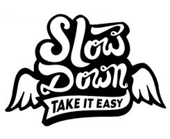 Slow Down "Take it Easy" Werbung Plakate Poster bfu bpa upi