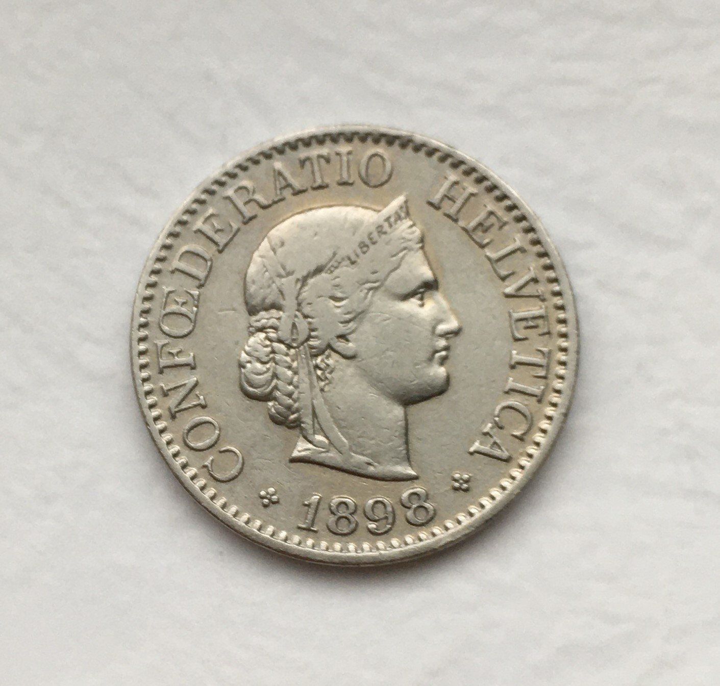 Alle Münzen: 1898 10 Rappen ss+ – Gebraucht aus Kirchberg SG von Helveticus00