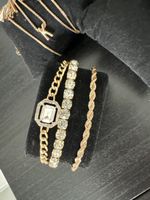 Elegantes Schmuckset, 3-teilig, Goldfarben - Top Zustand!