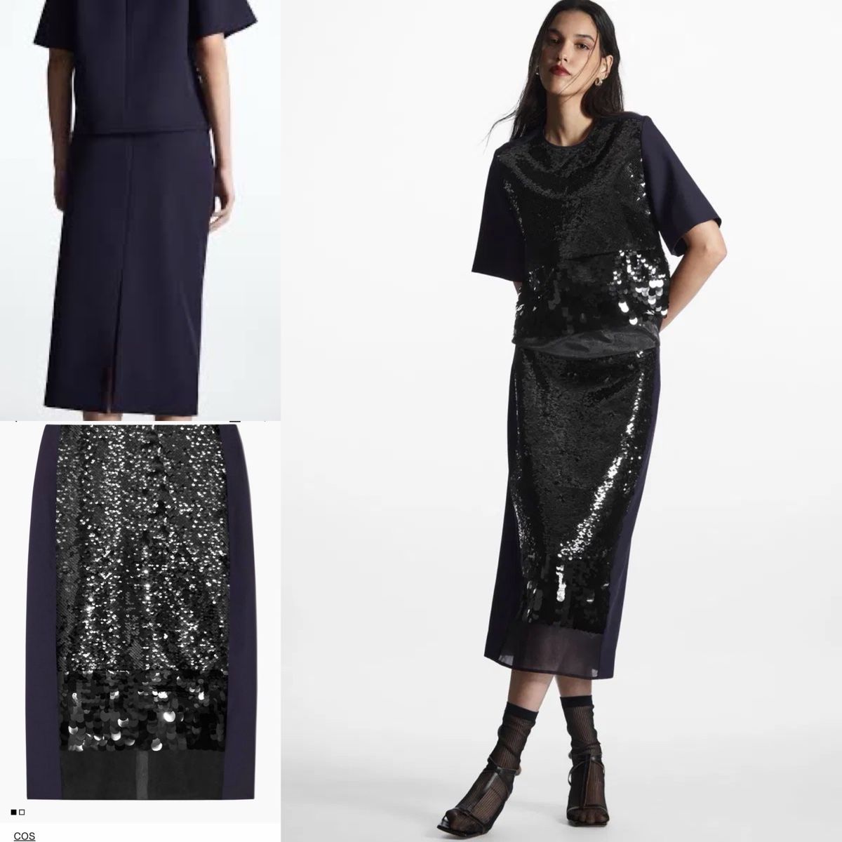 Cos Jupes: Jupe à paillettes COS 34 – Neuf avec emballage d'origine à Poliez-Pittet par 2nd_love_closet