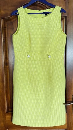 Tahari Kleid, Gr. 12, Frühlingshaftes Gelb