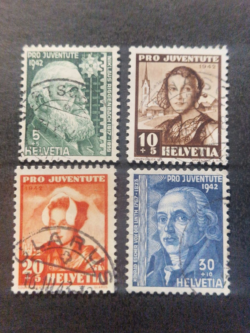 Alle Briefmarken: Pro Juventute  1942  gestempelt – Gebraucht aus Bouveret von hckoala