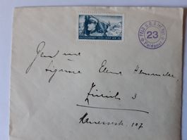 Feldpostbrief 1939, mit Marke und Stempel
