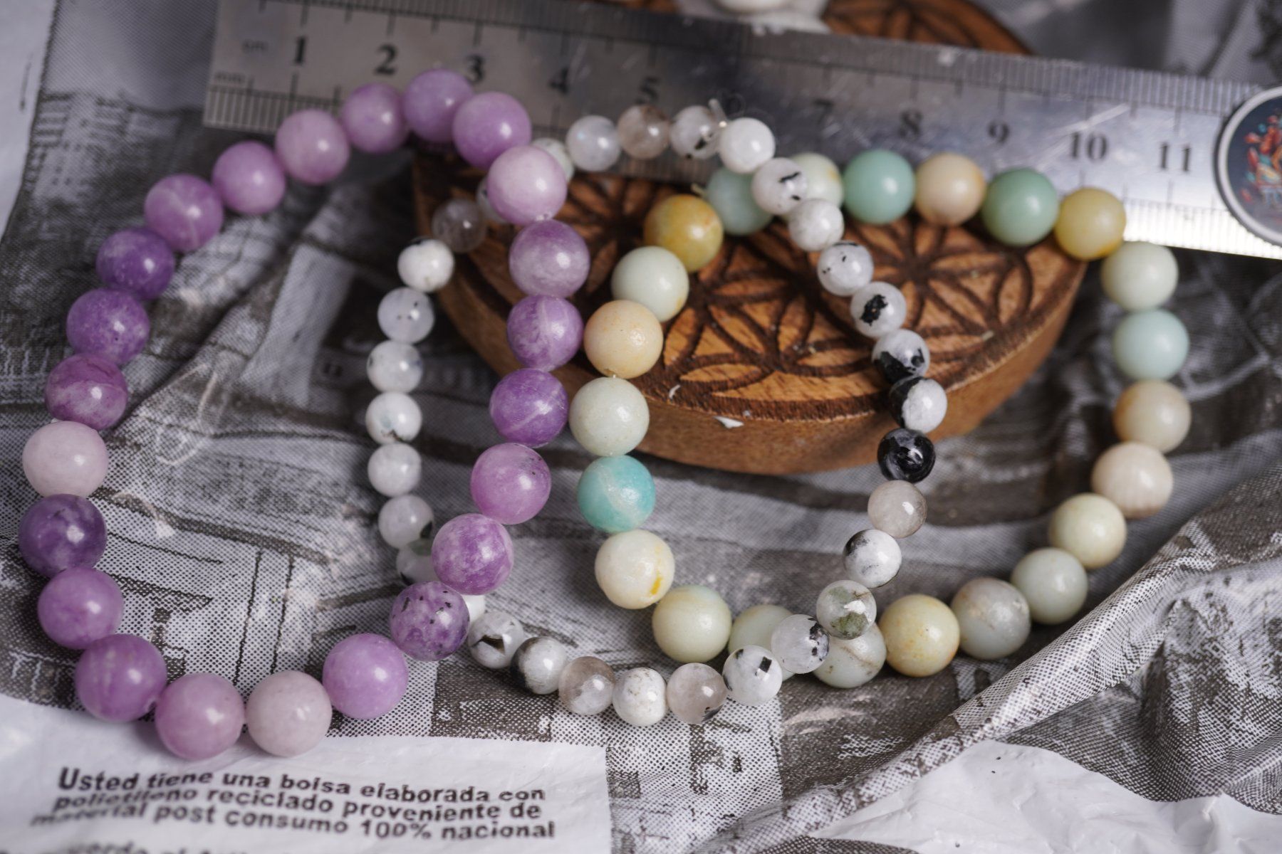 Minerali & Pietre curative: 3 x  Kugel Armbänder    ab 1.-      (Räumung!) – Nuovo e nell'imballaggio originale da Eschenbach SG venduto da topstone 8