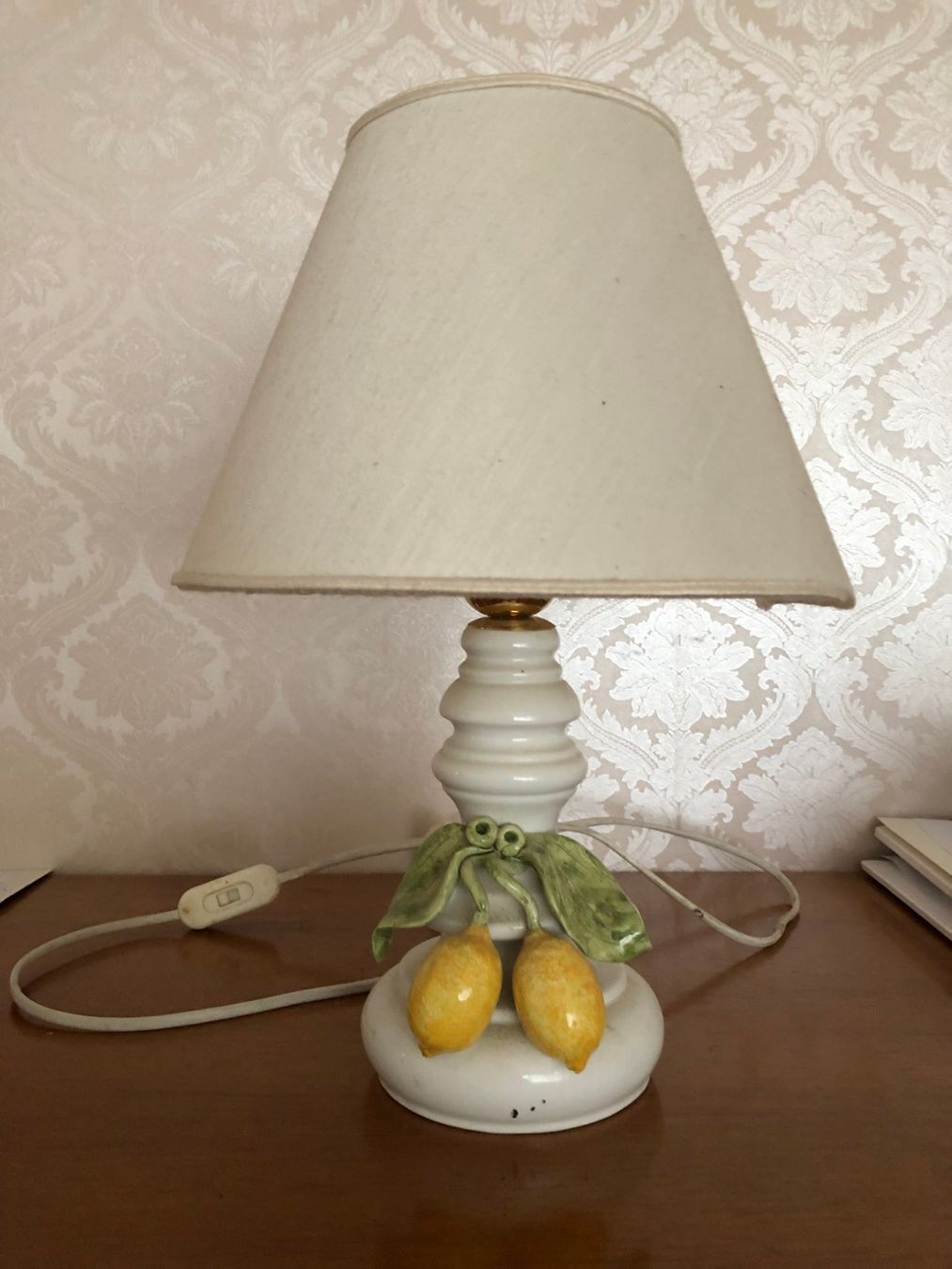 Lampade: Tischlampe mit Zitronendekor – Usato da Gunzwil venduto da feel_good 1