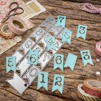 Neues Stanzschablonen-Set Zahlenfähnchen
