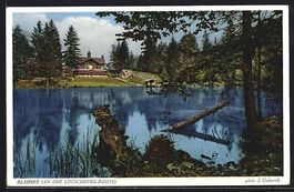 Blausee an der Lotschberg-Route, Blick a