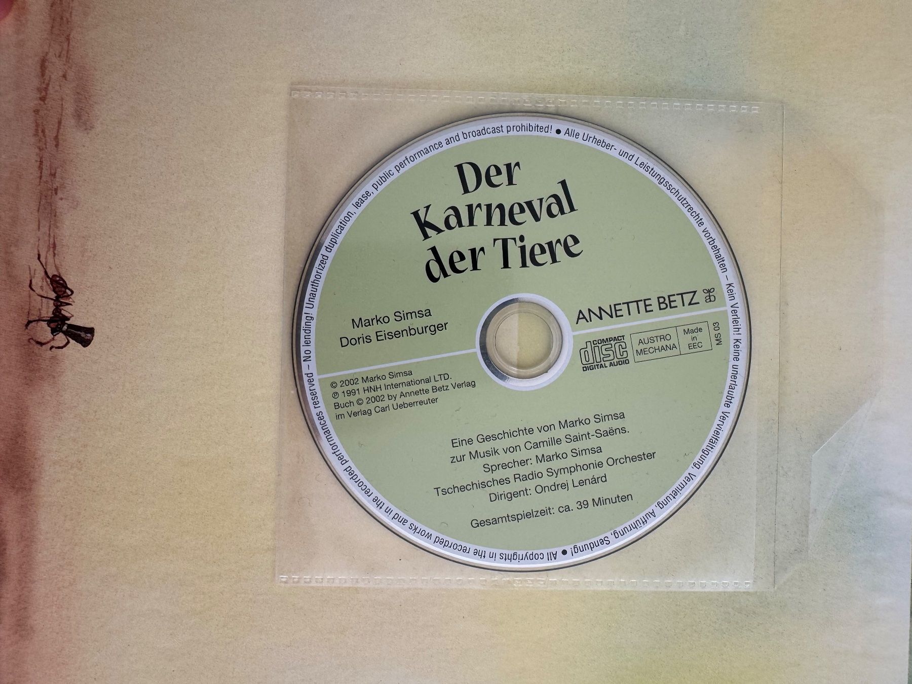 Libri: Buch Der Karneval der Tiere mit CD – Usato da Goldach venduto da Hibiskus23 2
