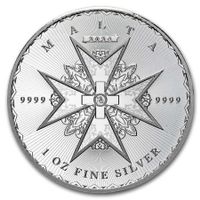 Malta 5 Euros Maltese Cross 1 Unze Silber 2024