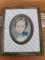 Kleines Seidenmalbild Portrait