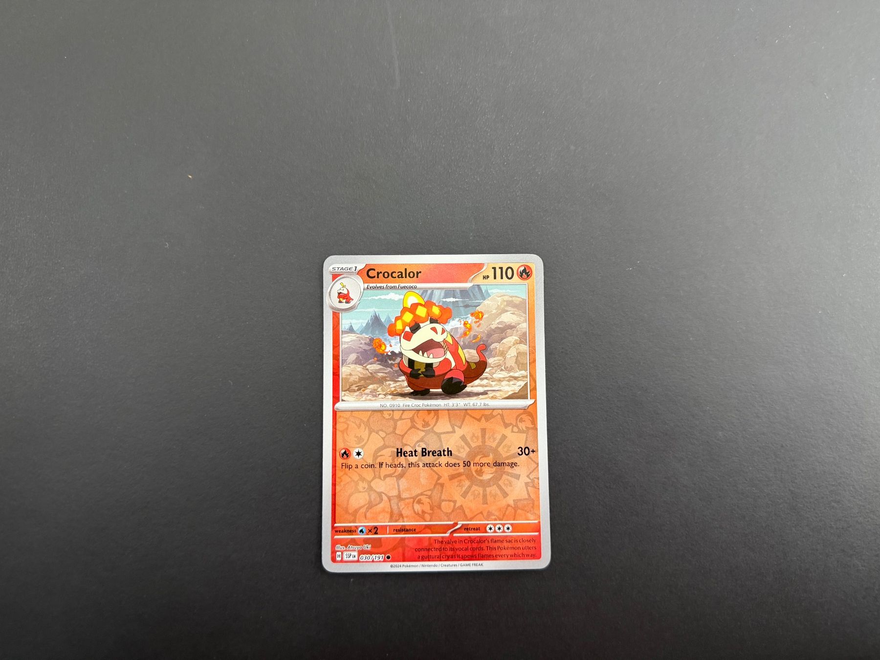 Pokémon Carte collezionabili: Crocalor 030/191 – Usato da Zürich venduto da mountainwizard00
