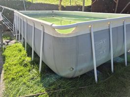 Pool intex 2.44m x 4.88m mit viel Zubehör