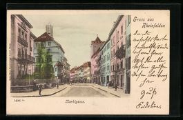 Rheinfelden, Strasse Marktgasse mit Kind