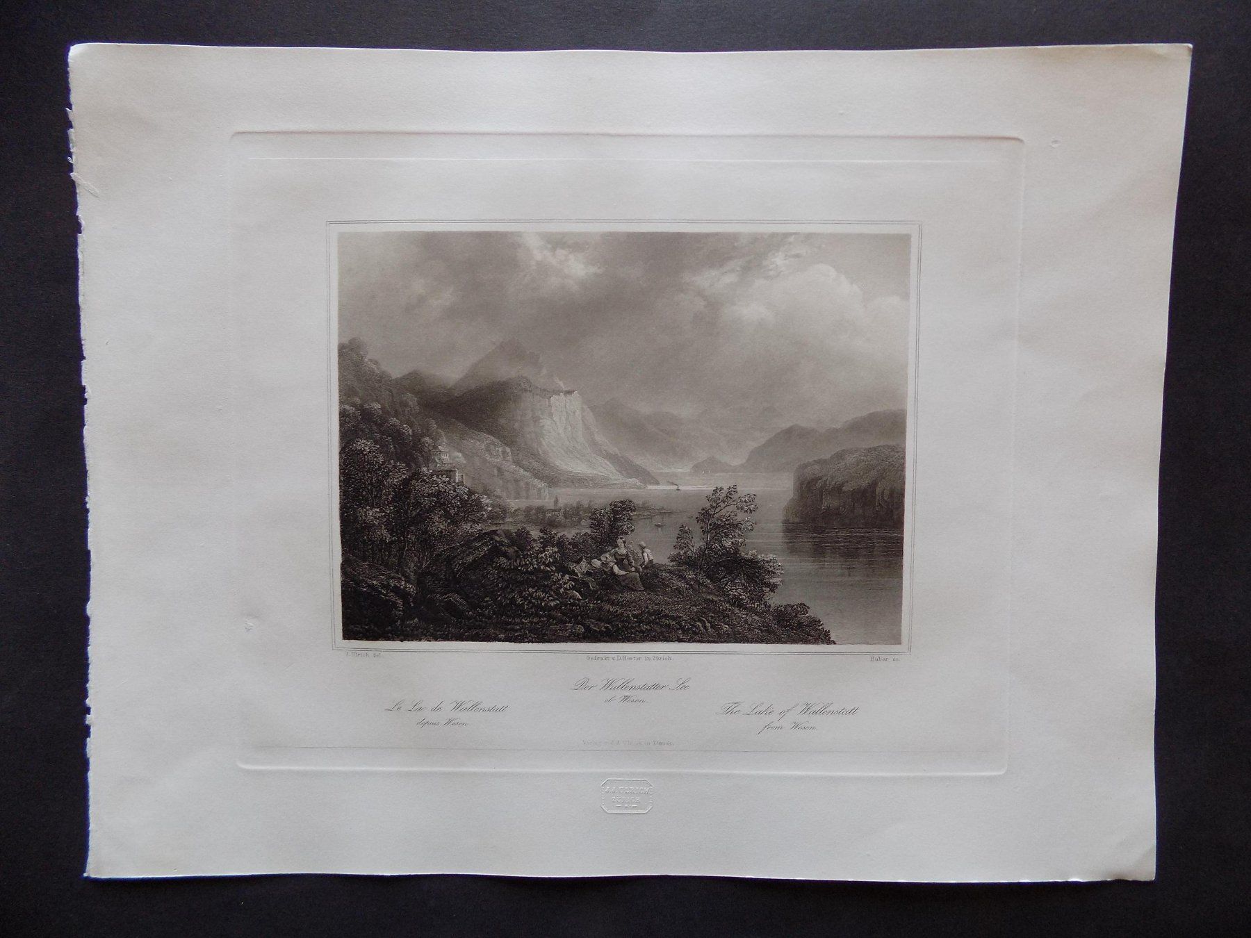 Gravures: Walensee ob Weesen – D'occasion à Risch par Rischli15