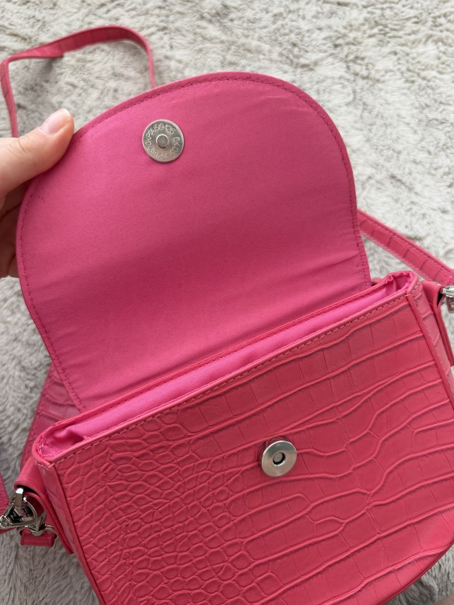 Borse da donna: Handbag pink crocodile pattern adjustable strap new – Usato da Aarburg venduto da ane_vp2b 4