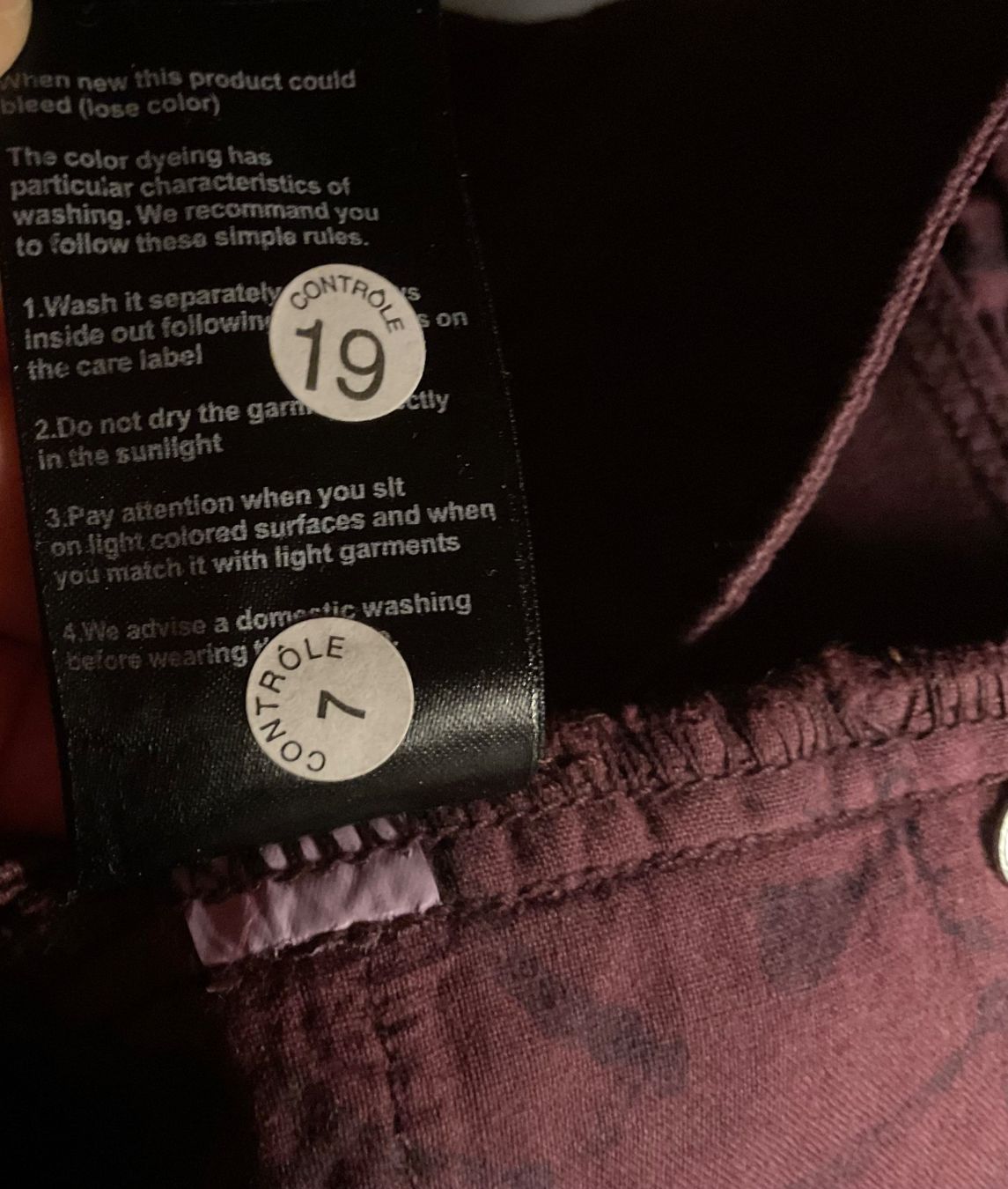 IKKS Pantaloni: Pantalon bordeau IKkS I.Code gr. 40 – Usato da Icogne venduto da luna.16 6