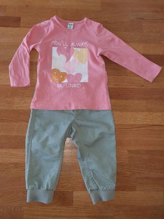 Dopo dopo Set Gr. 80/74, Langarmshirt mit Hose, Top Zustand!