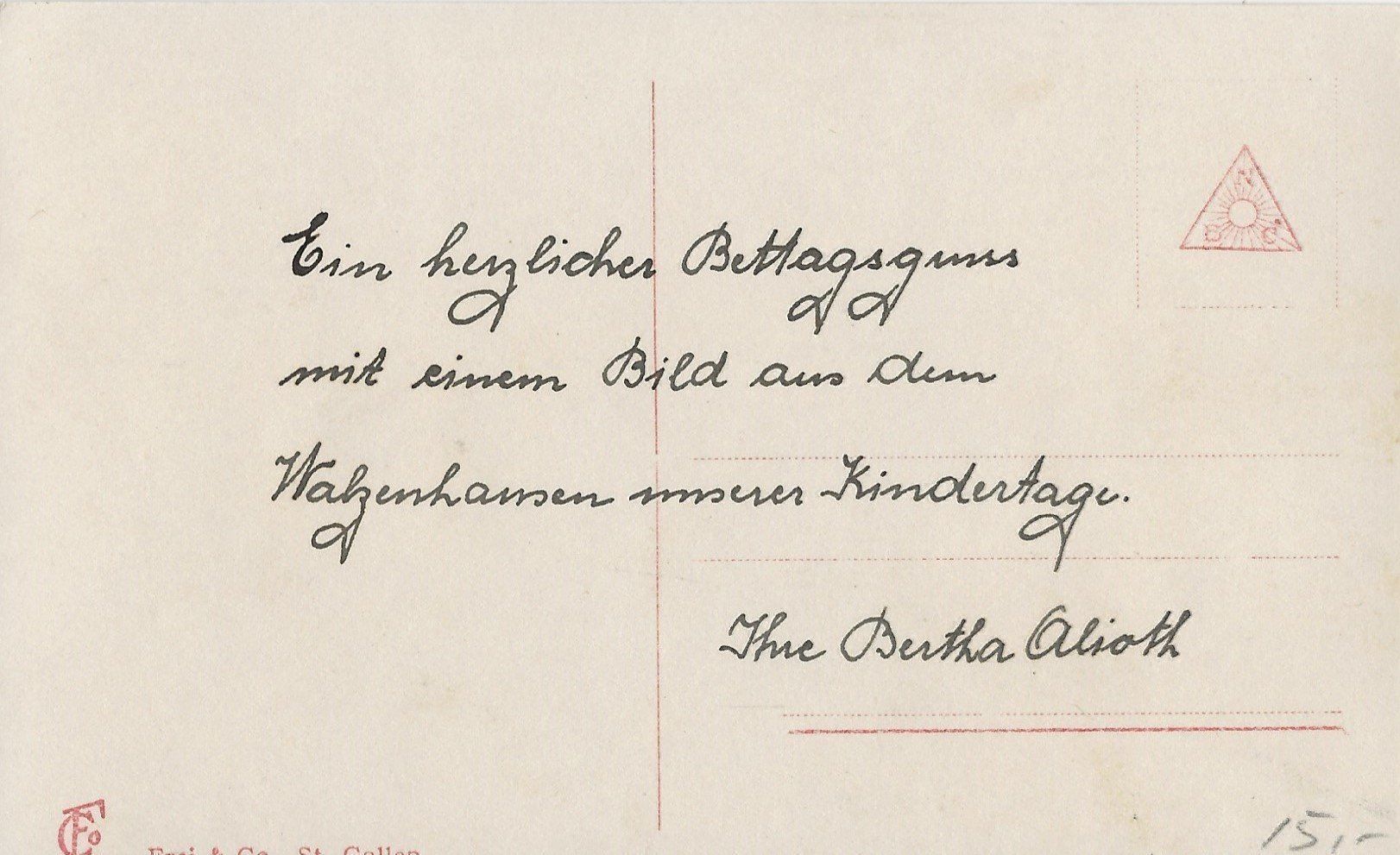 Ansichtskarten: Walzenhausen, Kirchplatz – Gebraucht aus Frauenfeld von Merk52 1