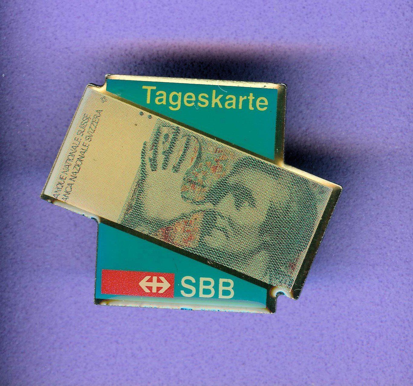 SBB/CFF/FFS Placchette & Badge: SBB Tageskarte – Usato da Winterthur venduto da Sammleroase