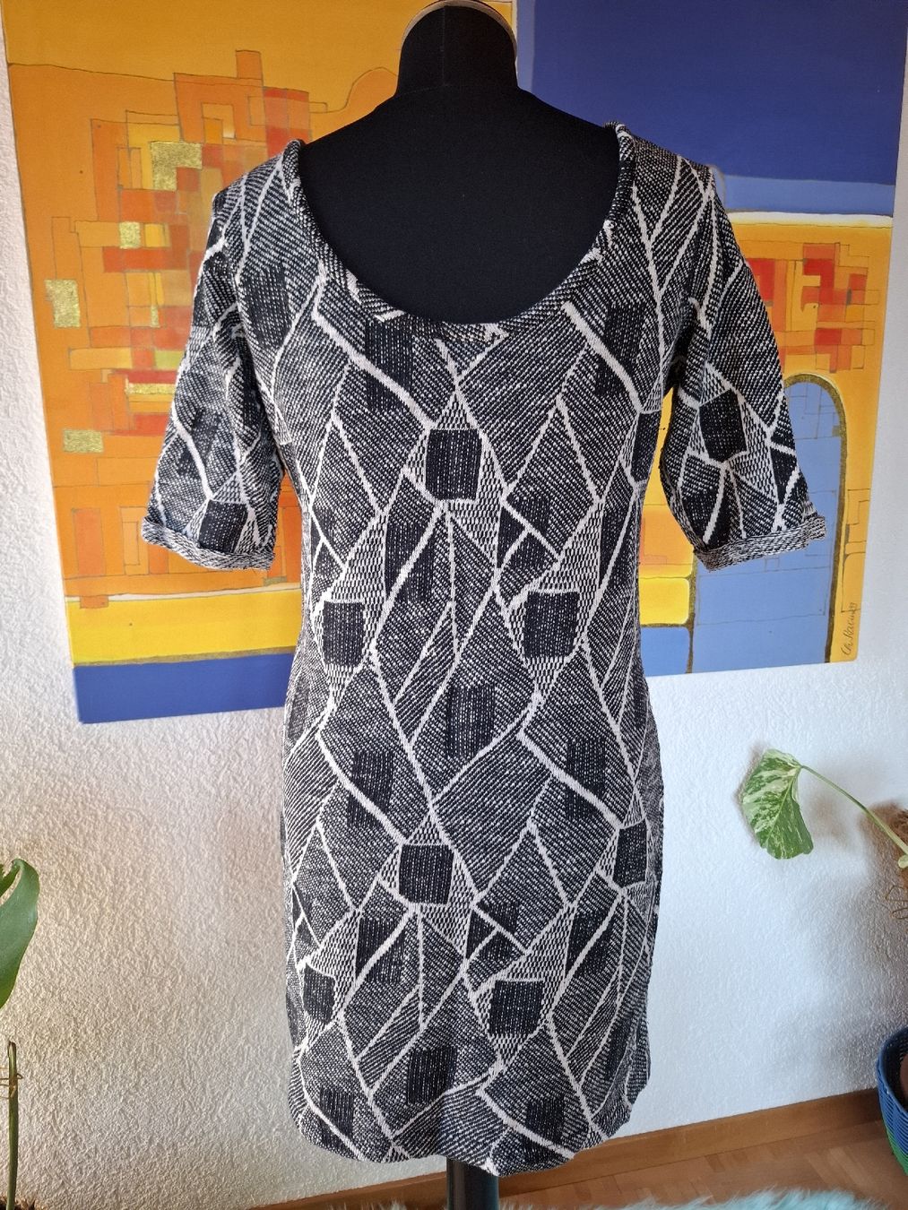 Vestiti: Damen Kleid M 38 40 Schwarz Weiß basic Business 4000 – Usato da Vinelz venduto da sonnenmond77 5