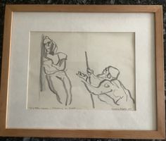 Cornelia Ziegler Zeichnung, Totentanz 1990