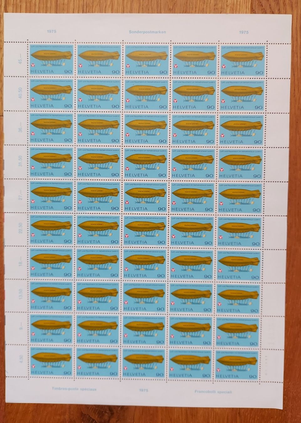 Tutti i francobolli: Postfrisch, gültige Schweizer Frankatur, Briefmarkenbogen – Nuovo e nell'imballaggio originale da Heiden venduto da ber_b77f