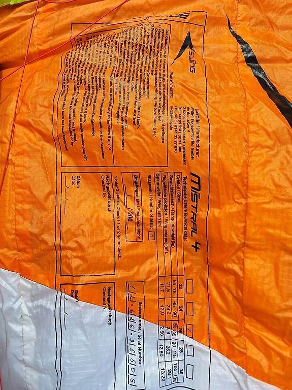Flug- & Drachensport: Swing Mistral 4 – Gebraucht aus Gysenstein von adrian177